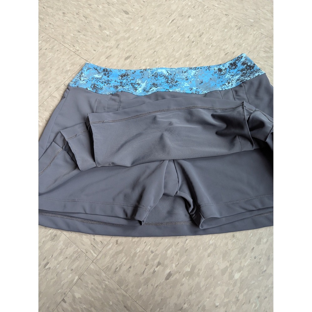 Vintage 90s Jerdog Tennis Skort Large Grey Blue Gorpcore Athletic Skirt USA Made - Picture 2 of 8